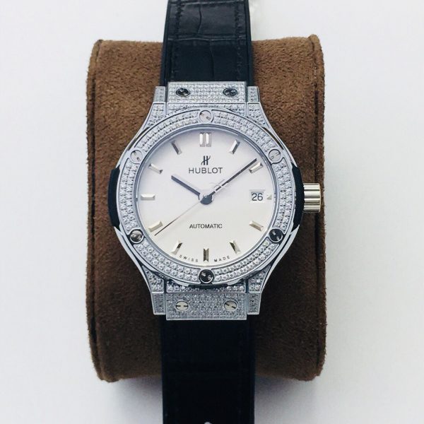 Hublot Classic Fusion HB Factory white silver jewelry Watch 1