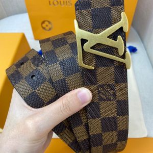 LV Foundry Goods 4.0 brown caro gold Belts 9