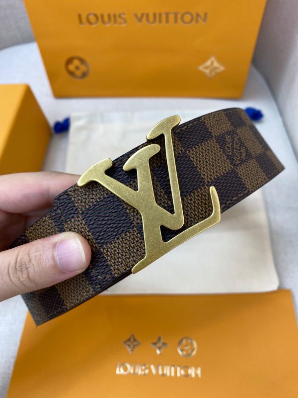 LV Foundry Goods 4.0 brown caro gold Belts 4