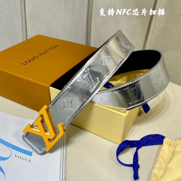 Louis Vuitton Donkey's New silver x gold Logo Belts 1