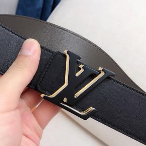 Louis Vuitton GH170240300 black gray x black Logo Belts 13