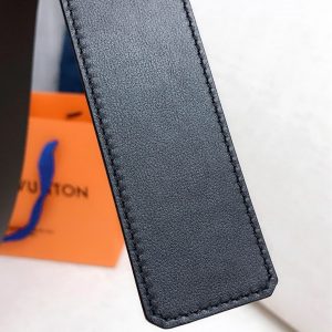 Louis Vuitton GH170240300 black gray x black Logo Belts 15