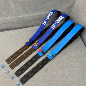 Louis Vuitton NBA black x blue Belts 11