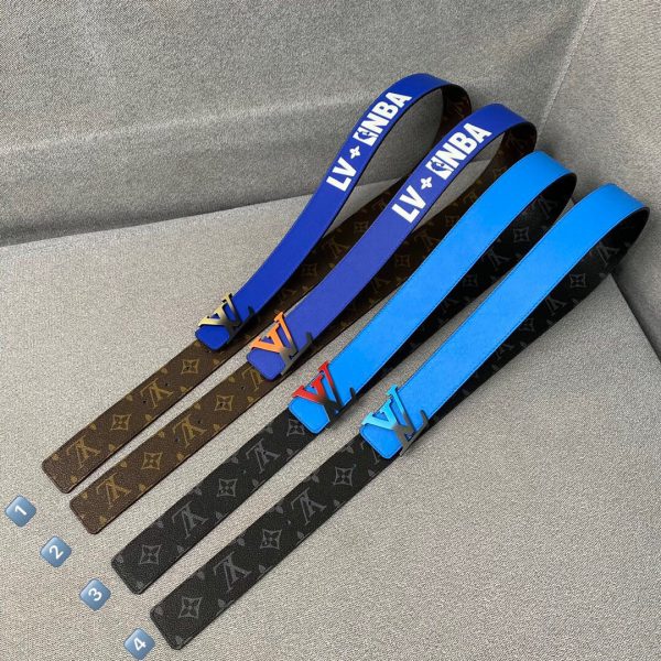 Louis Vuitton NBA black x blue Belts 3