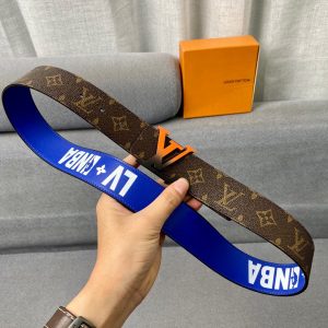 Louis Vuitton NBA brown x orange Belts 11