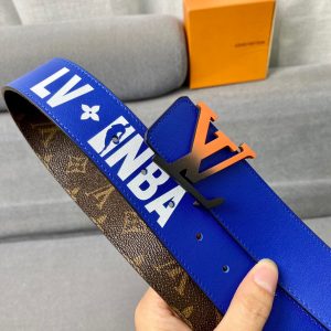 Louis Vuitton NBA brown x orange Belts 16