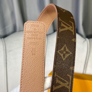 Louis Vuitton SS Tanabata New brown x heart gold Logo Belts 12