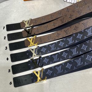 Louis Vuitton Shape gold Belts 11