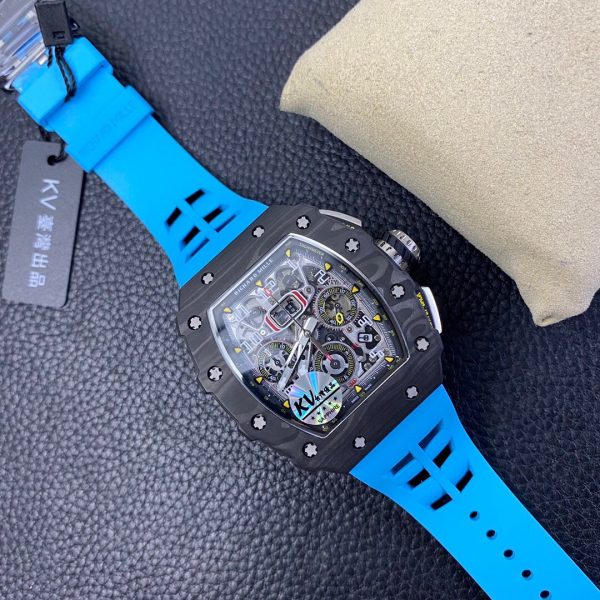 RM-011 V2 New Upgraded Version black blue Watch 3