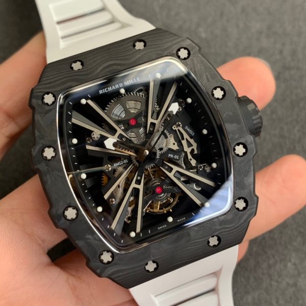 Richard Mille RM 12-01 Tourbillon Limited Editions black white Watch 8