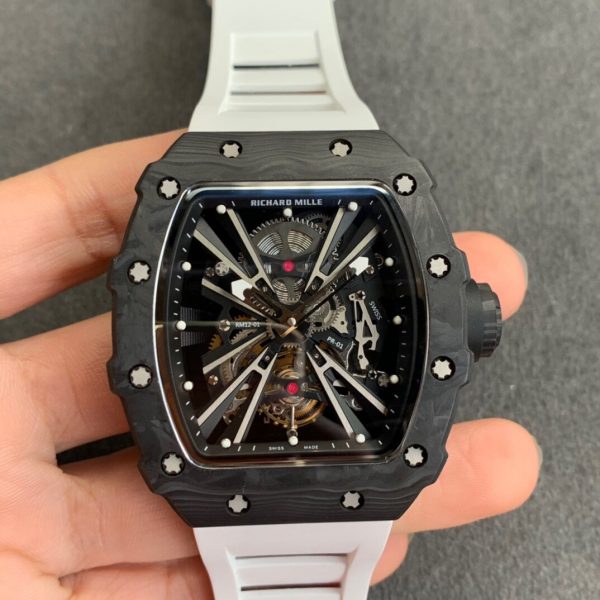 Richard Mille RM 12-01 Tourbillon Limited Editions black white Watch 10