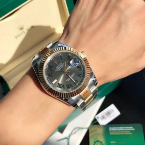 Rolex Datejust 2021 New 41mm gray gold and silver Watch 10