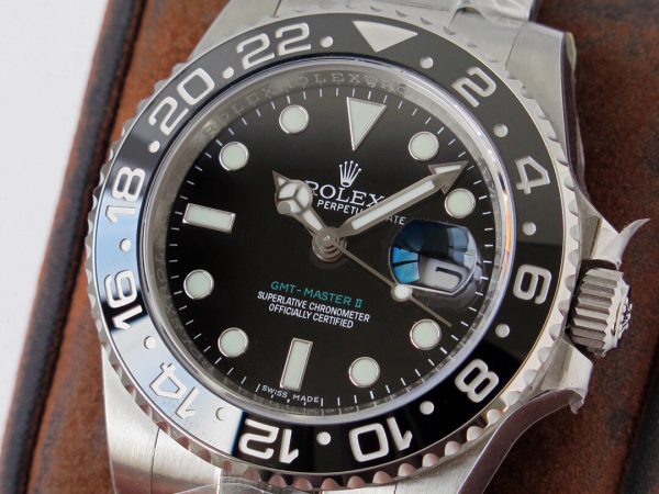 Rolex Greenwich Type II GMT black silver Watch 6