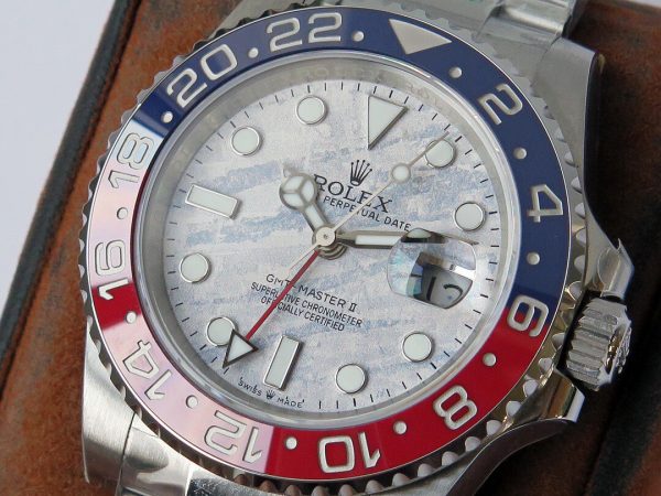 Rolex Greenwich Type II GMT red and blue silver Watch 6