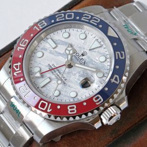 Rolex Greenwich Type II GMT red and blue silver Watch 16
