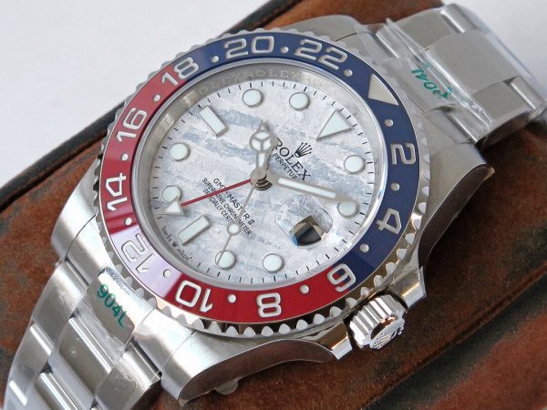 Rolex Greenwich Type II GMT red and blue silver Watch 7