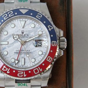 Rolex Greenwich Type II GMT red and blue silver Watch 17