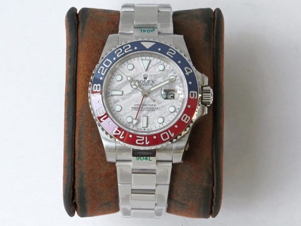 Rolex Greenwich Type II GMT red and blue silver Watch 1