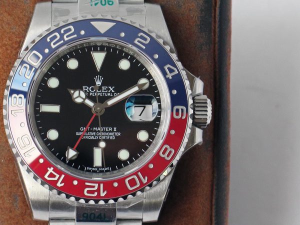 Rolex Greenwich Type II GMT red x blue Watch 9