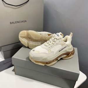 Shoes Balencia TriPle S Air-cushioned white x brown 15