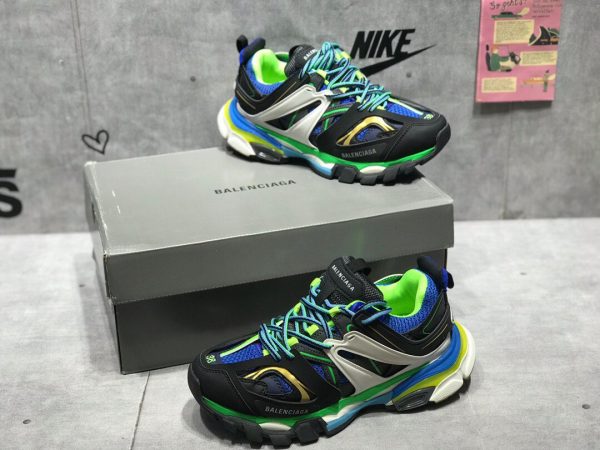 Shoes Balenciaga Sneaker Tess.s.Gomma 3.0 blue x black x green 3