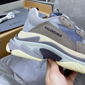 Shoes Balenciaga Triple S High Version light gray 12
