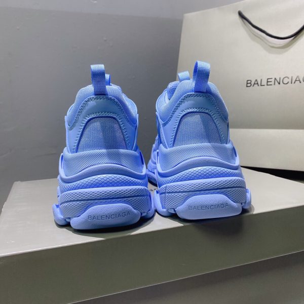 Shoes Balenciaga Triple S High Version persian blue 3