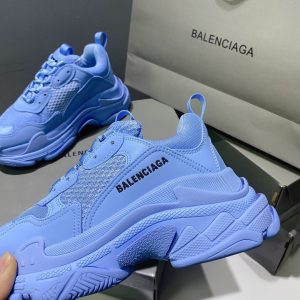 Shoes Balenciaga Triple S High Version persian blue 12