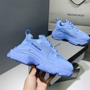 Shoes Balenciaga Triple S High Version persian blue 14