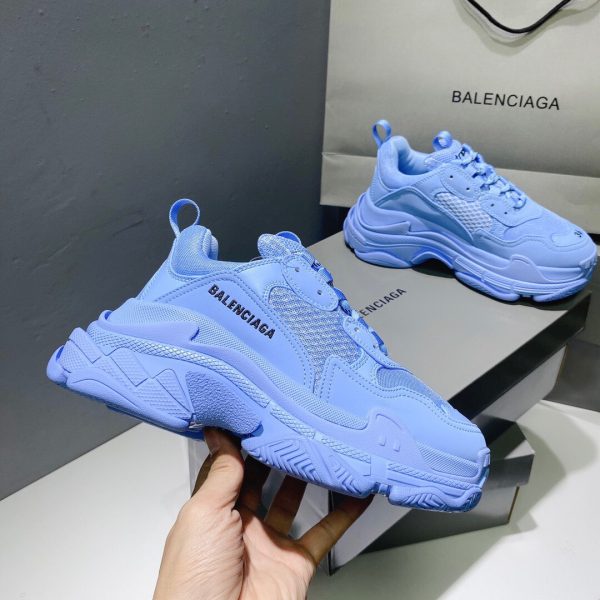 Shoes Balenciaga Triple S High Version persian blue 1
