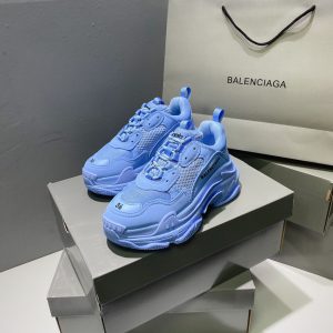 Shoes Balenciaga Triple S High Version persian blue 16