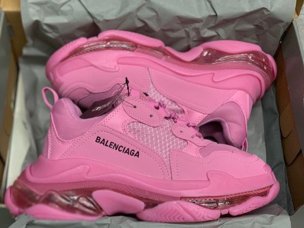 Shoes Balenciaga Triple S cushion old full pink 4