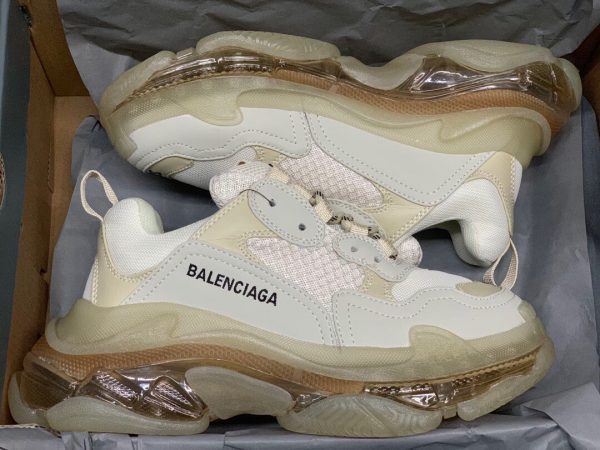Shoes Balenciaga Triple S cushion old white x beige 5