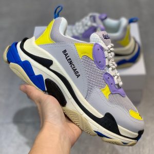 Shoes Balenciaga Triple-s Stall Spot gray x blue x purple 16