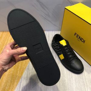 Shoes FENDI 2020 Skateboard black x yellow 12
