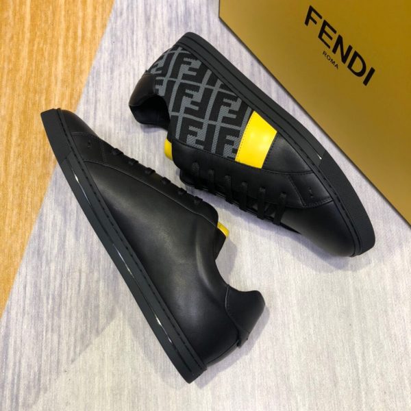 Shoes FENDI 2020 Skateboard black x yellow 9