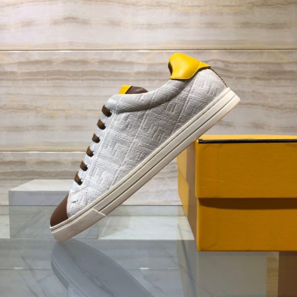Shoes FENDI 2020 Skateboard gray x brown x yellow 4