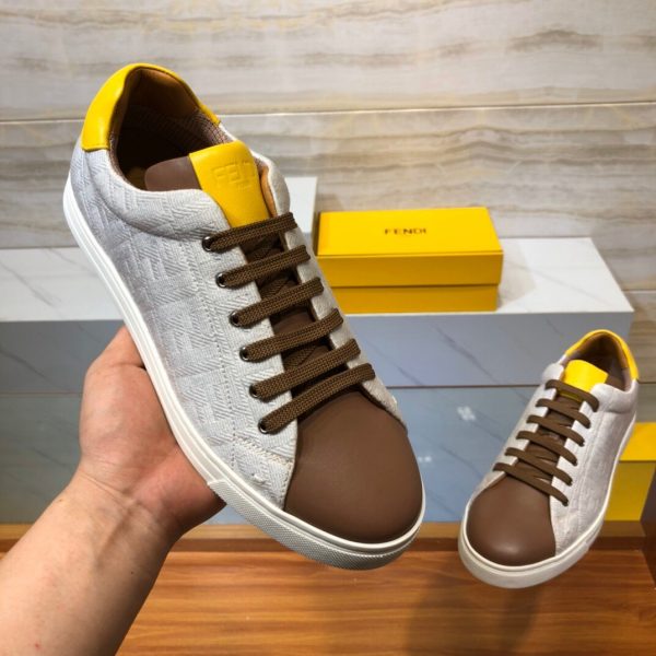 Shoes FENDI 2020 Skateboard gray x brown x yellow 7