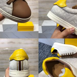 Shoes FENDI 2020 Skateboard gray x brown x yellow 17