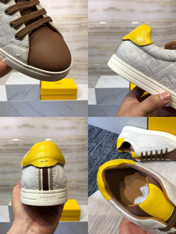 Shoes FENDI 2020 Skateboard gray x brown x yellow 8