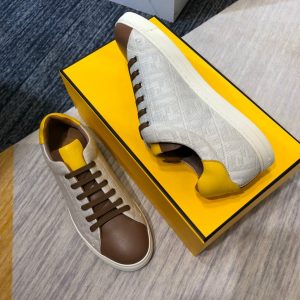 Shoes FENDI 2020 Skateboard gray x brown x yellow 18