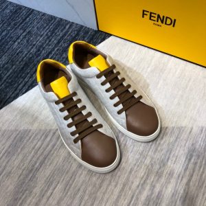 Shoes FENDI 2020 Skateboard gray x brown x yellow 19