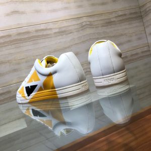 Shoes FENDI 2020 Skateboard white x black x yellow 12