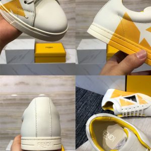 Shoes FENDI 2020 Skateboard white x black x yellow 13