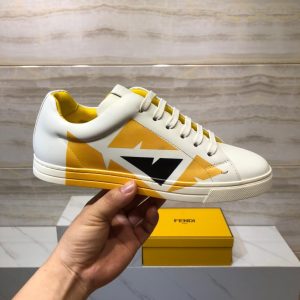Shoes FENDI 2020 Skateboard white x black x yellow 14