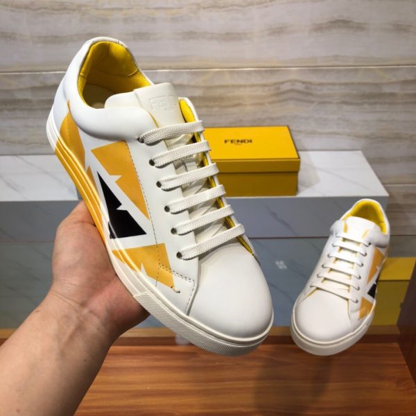 Shoes FENDI 2020 Skateboard white x black x yellow 1