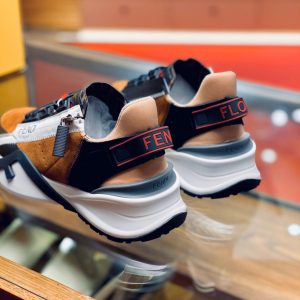Shoes FENDI 2021 Flow LYCRA® black white orange 12