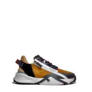 Shoes FENDI 2021 Flow LYCRA® black white orange 16