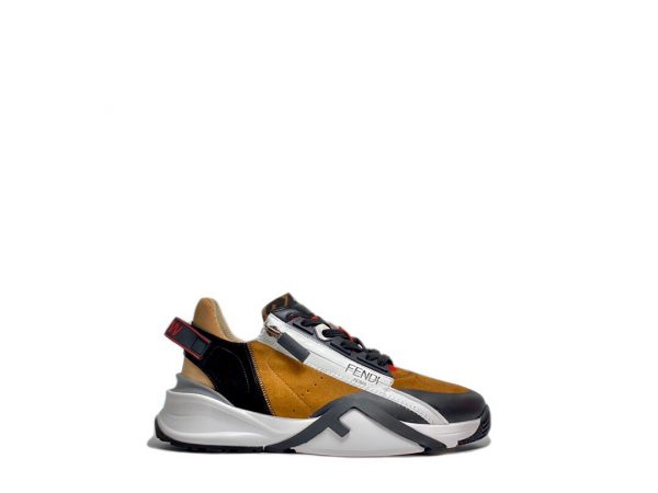 Shoes FENDI 2021 Flow LYCRA® black white orange 8