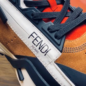 Shoes FENDI 2021 Flow LYCRA® black white orange 17